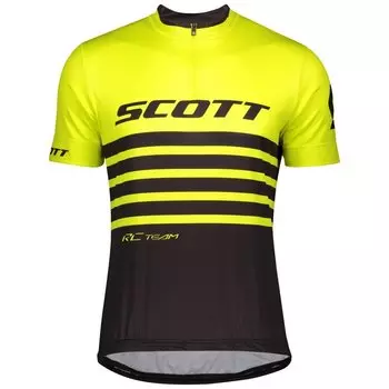 Веломайка SCOTT RC Team 20, короткий рукав, sulphur yellow/black 2020