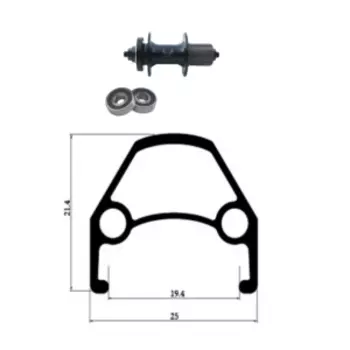 Колесо велосипедное TRIX 26", заднее, под дисковый тормоз, D23-26-black-13454