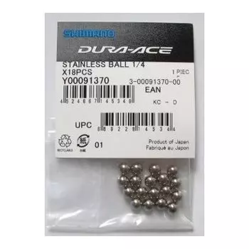 Шарик Shimano , нержавеющая сталь, 1/4", 18шт Y00091370