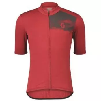Веломайки SCOTT Gravel Merino, мужской, короткий рукав, tuscan red/dark grey, ES289407-7141