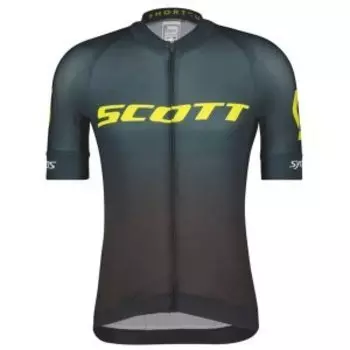 Веломайки SCOTT RC Pro WC Edt, мужской, короткий рукав, black/sulphur yellow, LES288684-5024