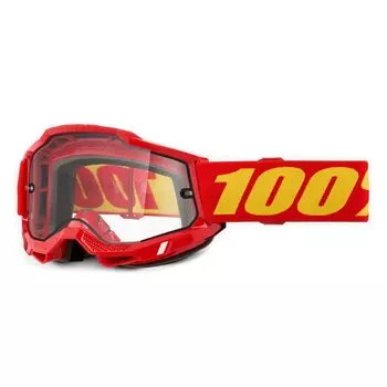 Веломаска 100% Accuri 2 Enduro Moto Red / Clear, 50015-00010