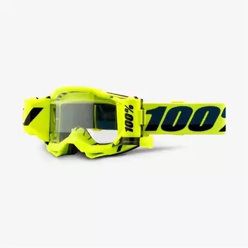 Веломаска 100% Accuri 2 Forecast Goggle Fluo Yellow / Clear Lens, 50221-901-04