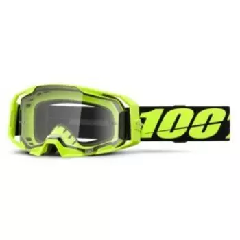 Веломаска 100% Armatic Neon Yellow / Clear, 50059-00004