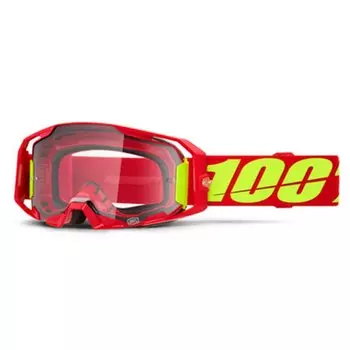 Веломаска 100% Armatic Red / Clear, 50059-00005