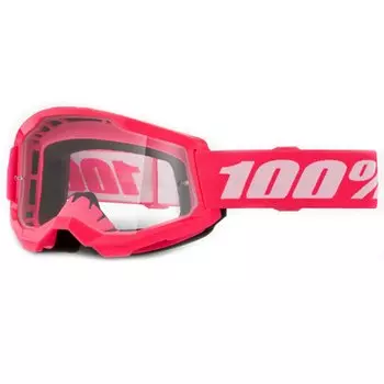 Веломаска 100% Strata 2 Pink / Clear, 50027-00017