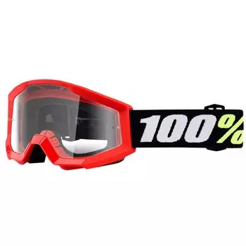 Веломаска детская 100% Strata Mini Red / Clear, 50033-00005