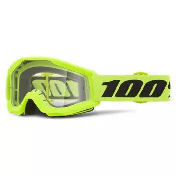 Веломаска детская 100% Strata Mini Yellow / Clear, 50033-00006