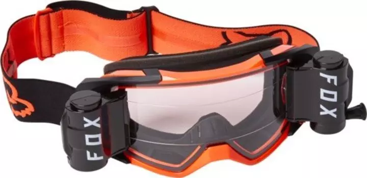 Веломаска Fox Vue Stray Roll Off Goggle, Black/Orange, 25829-016-OS