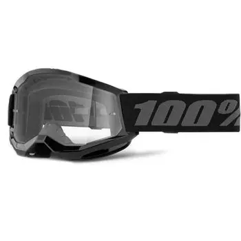 Веломаска подростковая 100% Strata 2 Junior Black / Clear, 50031-00007