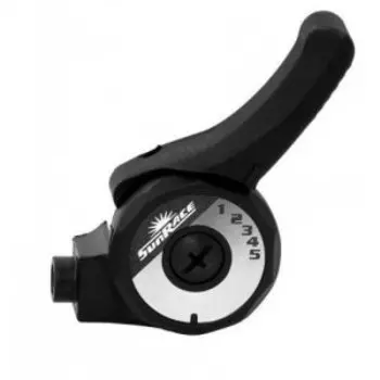 Шифтер велосипедный SUNRACE SLM2T.R50S.0S0.HP, под большой палец, правый, 5 скоростей, с проводкой, 06-201570