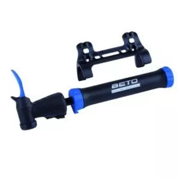 Велонасос BETO, пластик, двойного действия, универсальная головка с иглой для мяча, черно-синий, 5-470226