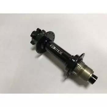 Велосипедная втулка Bitex FB-MTR12-197, задняя, под кассету, для фэтбайка, 32 спицы, чёрная, FB-MTR12-197BK