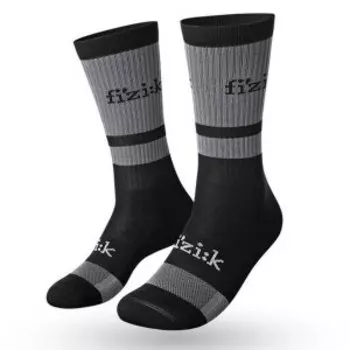 Велоноски FIZI:K, серый/чёрный, FZKSOCKSOF