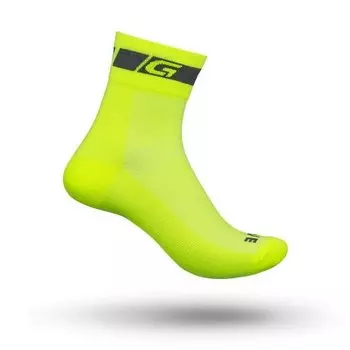 Велоноски GripGrab Summer Sock Hi-Vis, Regular, анатомический покрой, желтый