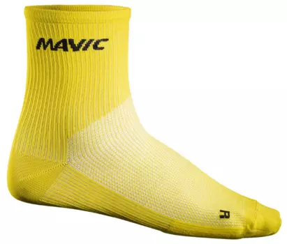 Велоноски Mavic COSMIC Mid Sock, Жёлтый, 380809, 2019