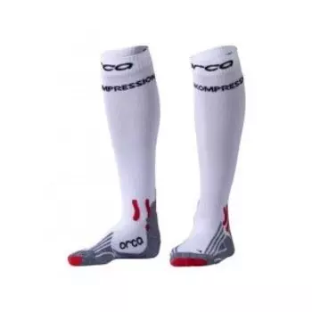 Велоноски Orca Comppession Comp Race, анатомические, компрессионные,белый, AVAU