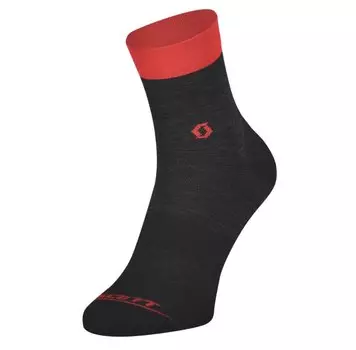 Велоноски Scott ScottTrail Quarter, dark grey/fiery red, 275242-6136