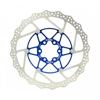 Ротор велосипедный A2Z SPV двухсекционный, 180 мм, нержавеющая сталь, DOT, синий, SPV-180TD-4