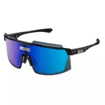 Велоочки SCICON, Aerowatt Foza Black Multimirror Blue + Rain Clear, EY38030200