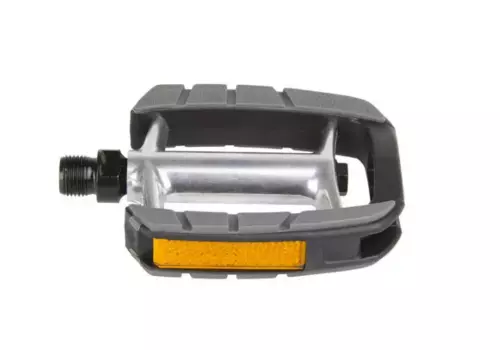 Велопедали VP черные, алюминий, сталь, светоотражатели, 311035