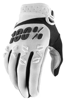 Велоперчатки 100% Airmatic Glove, бело-черный, 2017
