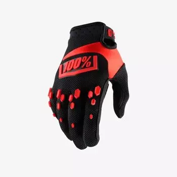 Велоперчатки 100% Airmatic Glove, черно-красный, 2018