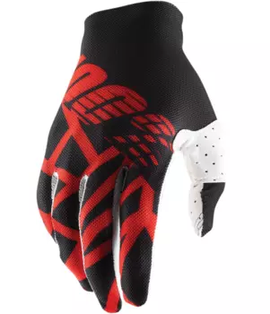 Велоперчатки 100% Celium 2 Glove Black/Red/White