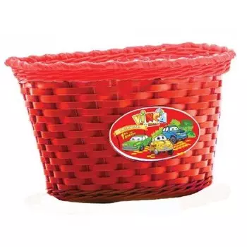 Велокорзина Vinca Sport, детская, на руль, красная, P05 Cars