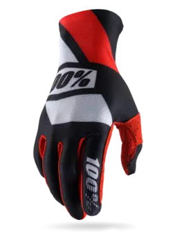 Велоперчатки 100% Celium Glove, черно-красный, 2017