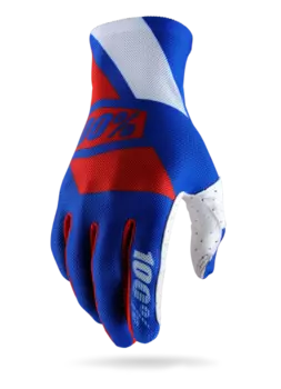 Велоперчатки 100% Celium Glove, сине-красный, 2017