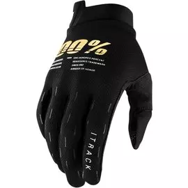 Велоперчатки 100% ITrack Glove, Black, 2021
