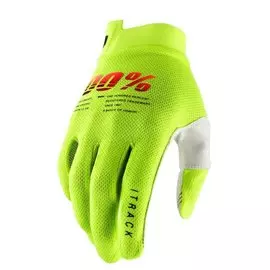 Велоперчатки 100% ITrack Glove, Fluo Yellow, 2021