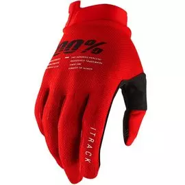 Велоперчатки 100% ITrack Glove, Red, 2021