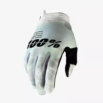 Велоперчатки 100% ITrack Glove White Camo 2020