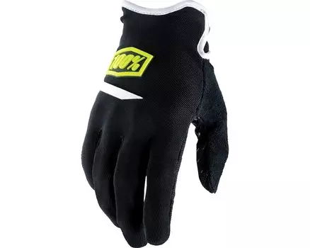 Велоперчатки 100% Ridecamp Glove, черный, 2017