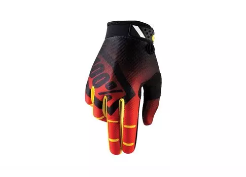 Велоперчатки 100% Ridefit Corpo Glove, красный, 2017