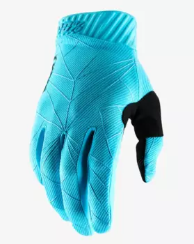Велоперчатки 100% Ridefit Glove Ice Blue/Black