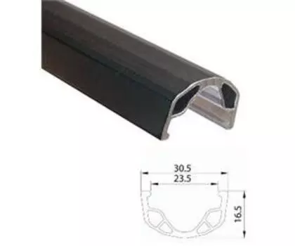 Обод велосипедный ALEXRIMS 20" одинарный, 406 х 31/24 х 17, для Dirt, 36 отверстий, 6-142030