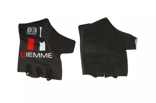 Велоперчатки Biemme Straps, черно-красные, 2019