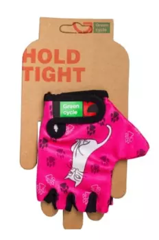Велоперчатки детские Green Cycle NC-2340-2014, розовые