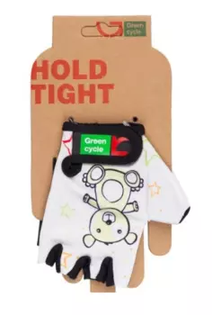 Велоперчатки детские Green Cycle NC-2532-2015, белые