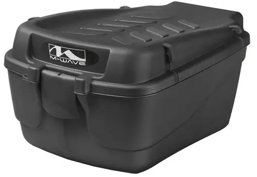 Сумка/бокс M-WAVE на багажник, V=19л, пластик, пыле/влагозащеная, черная, 5-122463