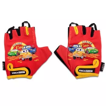 Велоперчатки детские Vinca sport, красные, VG 940 child cars (Размер: 4XS)