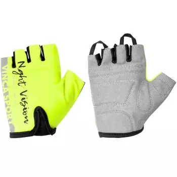 Велоперчатки детские Vinca Sport, неоновые, VG 965 Night Vision kids (Размер: 7XS)