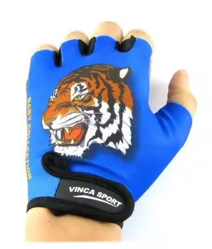 Велоперчатки детские Vinca sport VG 928 child, синие