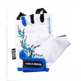 Велоперчатки детские Vinca sport VG 938 child lavender, белые
