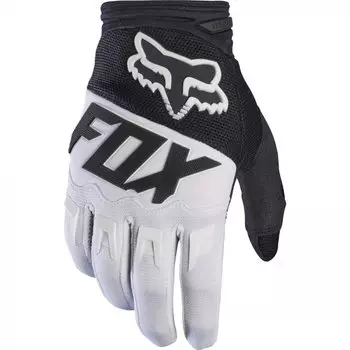 Велоперчатки Fox Dirtpaw Race Glove, черно-белые, 2017