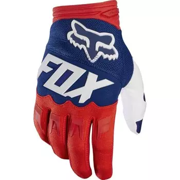 Велоперчатки Fox Dirtpaw Race Glove, красно-белые, 2017