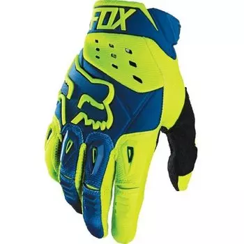 Велоперчатки Fox Pawtector Race Glove, сине-желтые, 2016